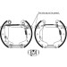 Satz Bremsbacken Opel Corsa C 1.0, 1.2, 1.4 09.00-, 1.3Cdti 06.03 | 84058100