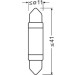 C10W Osram | LED 41mm 6000K 12V | LEDriving | 6413DWP-01B