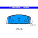 Bremsbelagsatz Mazda T. 323/626/6 98 | 13.0460-5804.2 Bremsbelagsatz Mazda T. 323/626/6 98 | 13.0460-5804.2