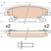 Bremsklötze HA | CADILLAC SRX 2004 - 2008 | GDB4452 Bremsklötze HA | CADILLAC SRX 2004 - 2008 | GDB4452