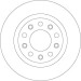 Bremsscheibe Alfa T. Giulietta 1.6-2.0 Jtdm 10-beschichtet | DF8070 Bremsscheibe Alfa T. Giulietta 1.6-2.0 Jtdm 10-beschichtet | DF8070