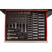 Rooks Roter Werkzeugwagen mit seitlichem Schrank, 235 Teile Rooks Roter Werkzeugwagen mit seitlichem Schrank, 235 Teile