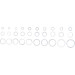 BGS Dichtring-Sortiment | Aluminium | 300-tlg | 8143 BGS Dichtring-Sortiment | Aluminium | 300-tlg | 8143