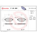 BREMBO Bremsklötze VA | FIAT Bravo, Doblo, Idea 03 | P 23 087 BREMBO Bremsklötze VA | FIAT Bravo, Doblo, Idea 03 | P 23 087