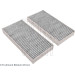 Innenraumfilter Honda Civic 01- 2 Stk. Mit Aktivkohle | ADH22504 Innenraumfilter Honda Civic 01- 2 Stk. Mit Aktivkohle | ADH22504