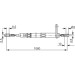 Handbremsseil | MERCEDES W201,W124 82 | 1987477047 Handbremsseil | MERCEDES W201,W124 82 | 1987477047