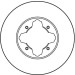 Bremsscheibe Honda P. Accord 1.9-2.2 90-99 | DF2679