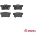 BREMBO Bremsklötze HA | HONDA Accord, CR-V 03-12 | P 28 051 BREMBO Bremsklötze HA | HONDA Accord, CR-V 03-12 | P 28 051