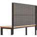 OK-01.3209 Tisch Mit Holzplatte Und Tafel (Bth) 133,5X46,5X165 cm