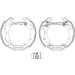 Satz Bremsbacken Citroen C2/C3 05 Shoe Kit Pro 84061602