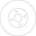Bremsscheibe Toyota P. Corolla 1.8 Vvt-I/2.0 D-4D 01-07 | DF4366 Bremsscheibe Toyota P. Corolla 1.8 Vvt-I/2.0 D-4D 01-07 | DF4366