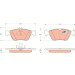Bremsklötze VA | MERCEDES W202,W210,R170 95 | GDB1205 Bremsklötze VA | MERCEDES W202,W210,R170 95 | GDB1205