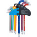 BGS Torx Winkelschlüssel-Satz Multicolour | mit Bohrung und Kugelkopf | 74464