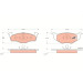 Bremsklötze VA | VW Polo,Lupo,SEAT,SKODA 94 | GDB1274 Bremsklötze VA | VW Polo,Lupo,SEAT,SKODA 94 | GDB1274