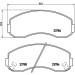 BREMBO Bremsklötze VA | KIA K2500/K2700/K2900 97 | P 99 003 BREMBO Bremsklötze VA | KIA K2500/K2700/K2900 97 | P 99 003