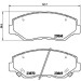 BREMBO Bremsklötze VA | HONDA Accord, Civic, CR-V 03 | P 28 035 BREMBO Bremsklötze VA | HONDA Accord, Civic, CR-V 03 | P 28 035