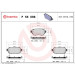BREMBO Bremsklötze HA | NISSAN Qashqai 13 | P 56 098