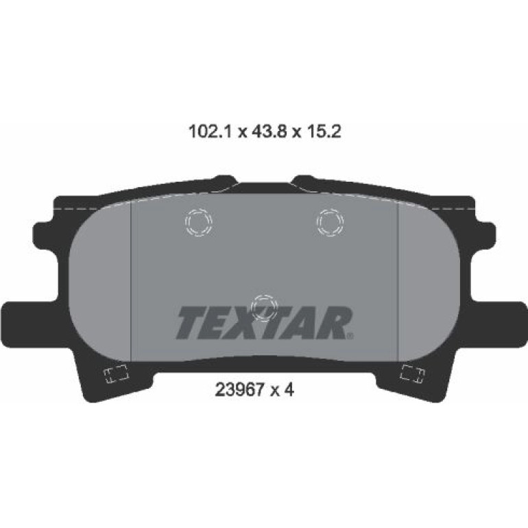 Bremsbelagsatz Toyota T. Lexus Rx300 03 2396701 Bremsbelagsatz Toyota T. Lexus Rx300 03 2396701