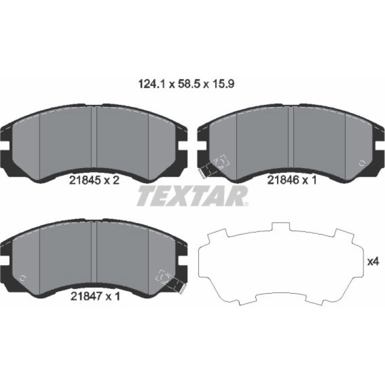Bremsbelagsatz Opel P. Frontera 2184501