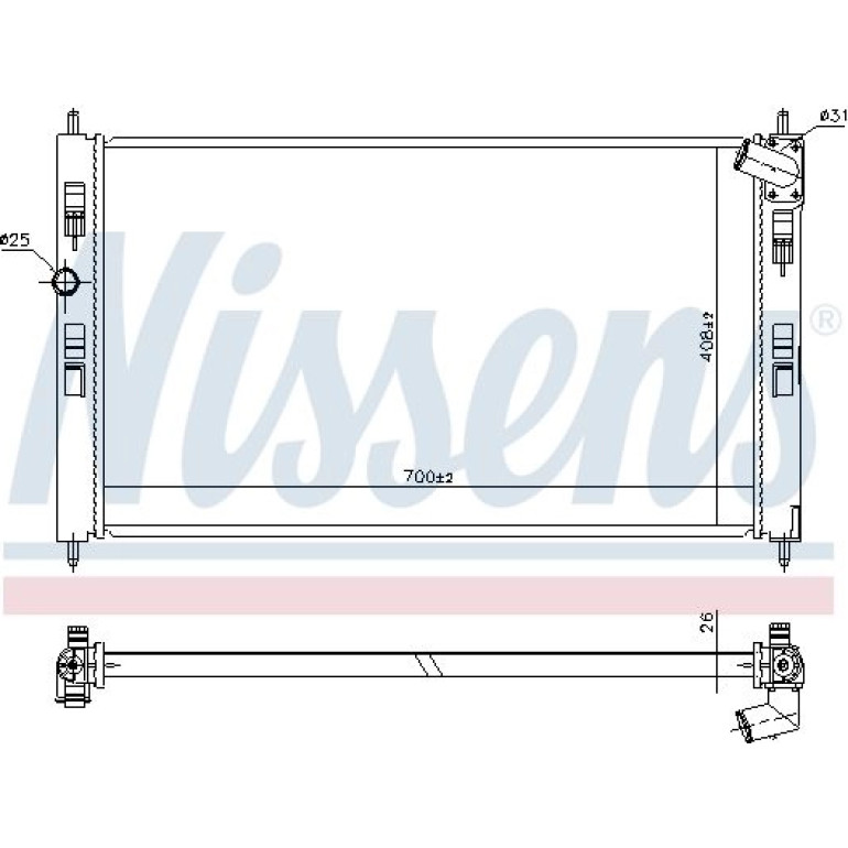 Wasserkühler PKW 636032