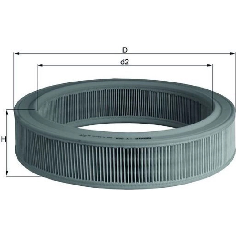 MAHLE Luftfilter LX 568 MAHLE Luftfilter LX 568
