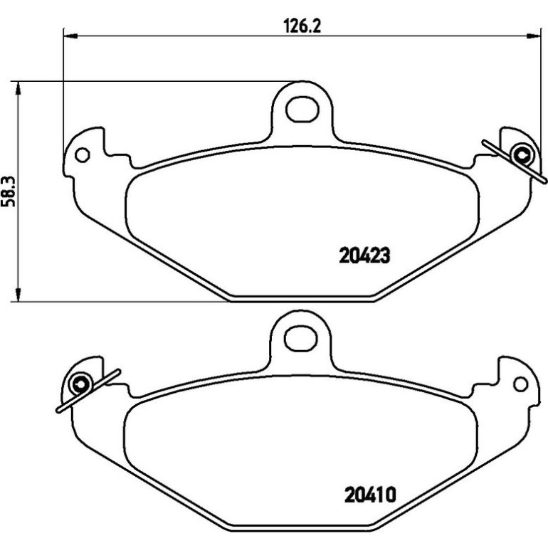 BREMBO Bremsklötze HA P 68 017 BREMBO Bremsklötze HA P 68 017