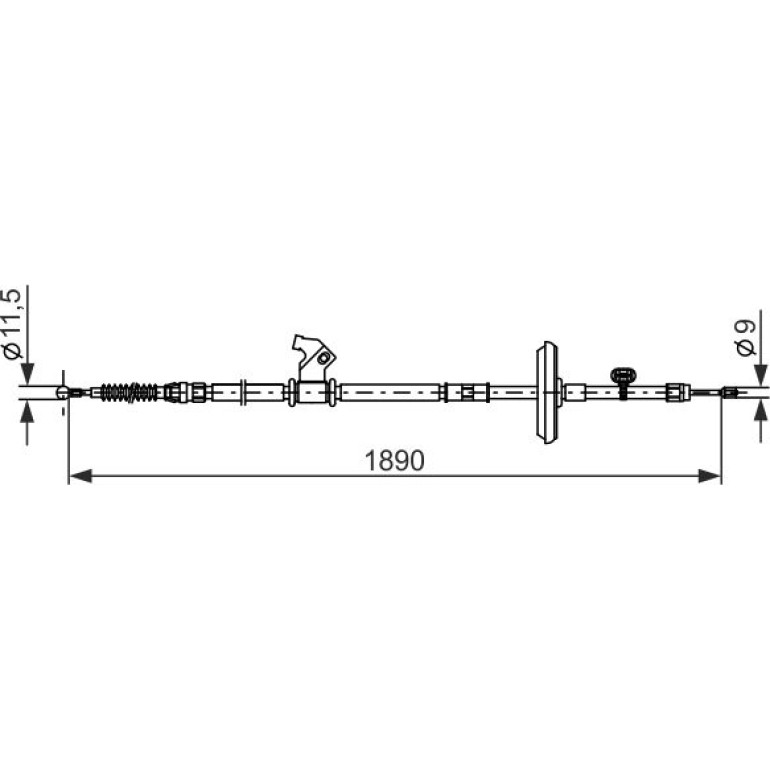 Handbremsseil 1987482885 Handbremsseil 1987482885