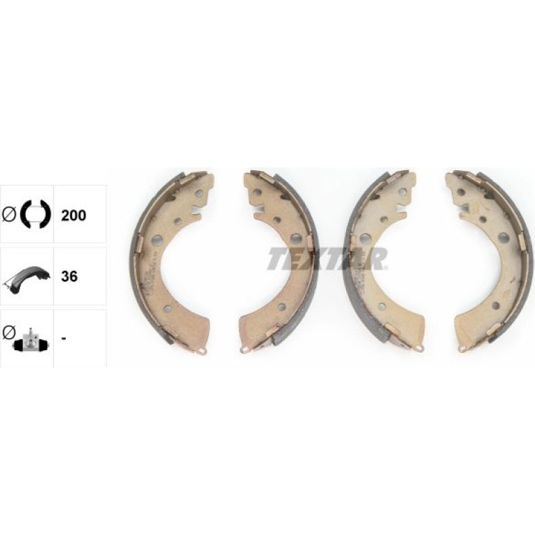 Bremsbacken Honda Civic 95-01 91039601 Bremsbacken Honda Civic 95-01 91039601