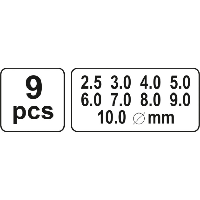 Lederlochset 9-Tlg YT-3590 Lederlochset 9-Tlg YT-3590