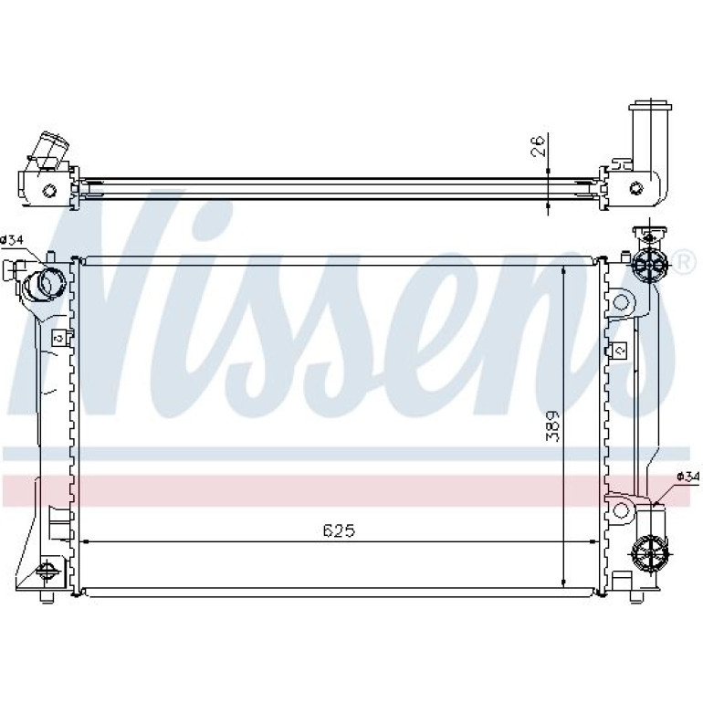 Wasserkühler PKW 64667A Wasserkühler PKW 64667A