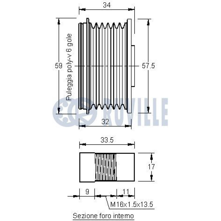 Generatorfreilauf 55966 Generatorfreilauf 55966