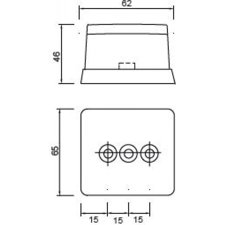 Aspöck Begrenzungsleuchte weiß 401474.001