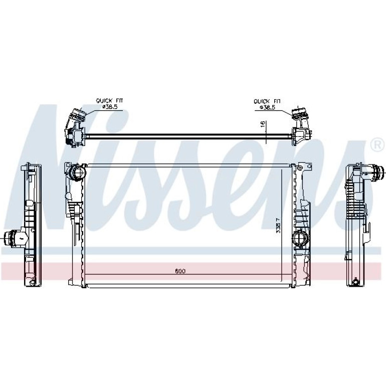 Wasserkühler PKW 60814 Wasserkühler PKW 60814