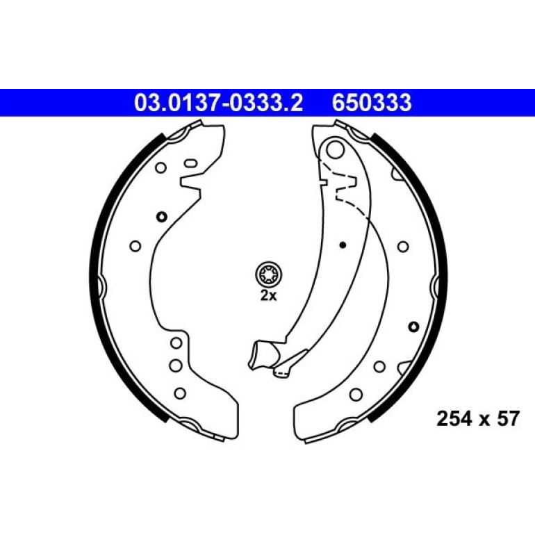 Bremsbackensatz 03.0137-0333.2 Bremsbackensatz 03.0137-0333.2
