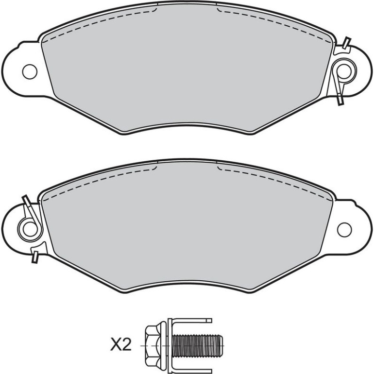 VALEO Bremsbeläge 601433