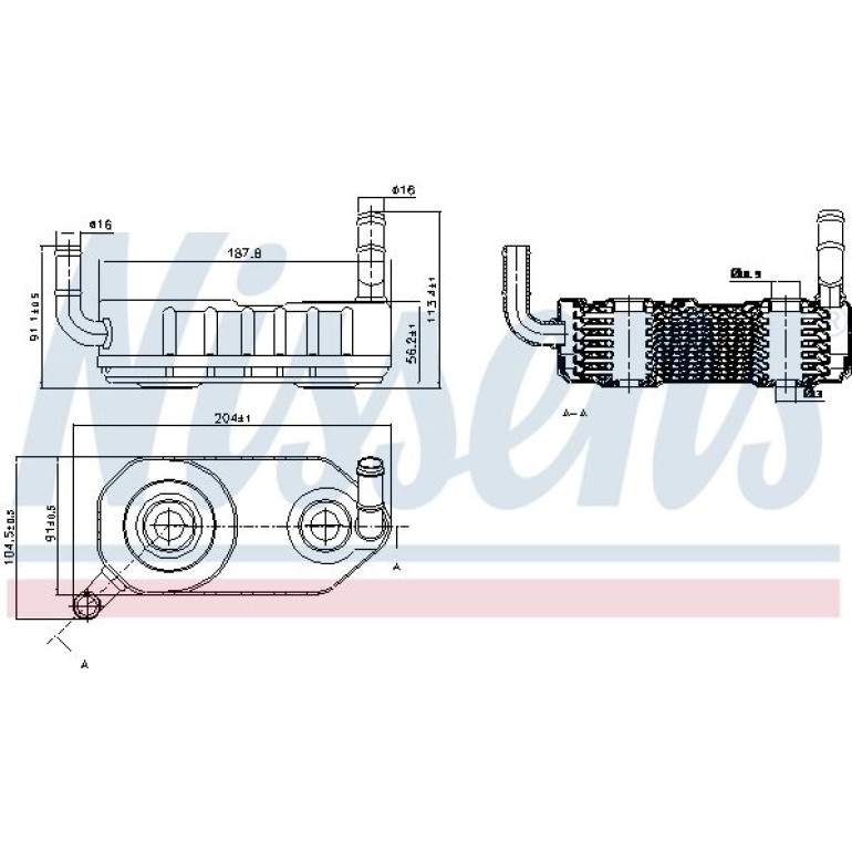 Ölkühler PKW 90708 Ölkühler PKW 90708