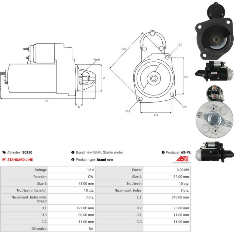 Anlasser S0250
