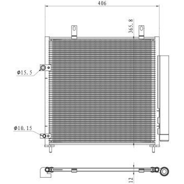 KONDENSATOR, KLIMAANLAGE NRF350451 KONDENSATOR, KLIMAANLAGE NRF350451