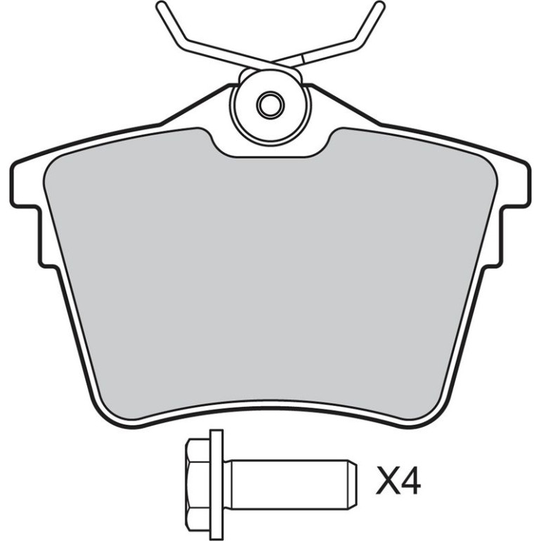 VALEO Bremsbeläge 598664