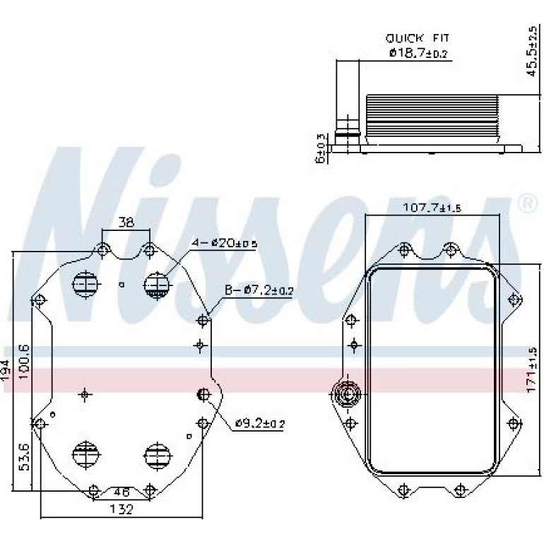 Ölkühler PKW 91445 Ölkühler PKW 91445