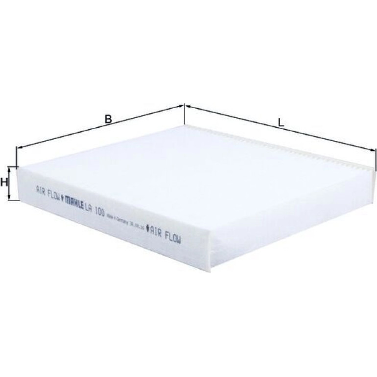 MAHLE Filter, Innenraumluft LA 100 MAHLE Filter, Innenraumluft LA 100