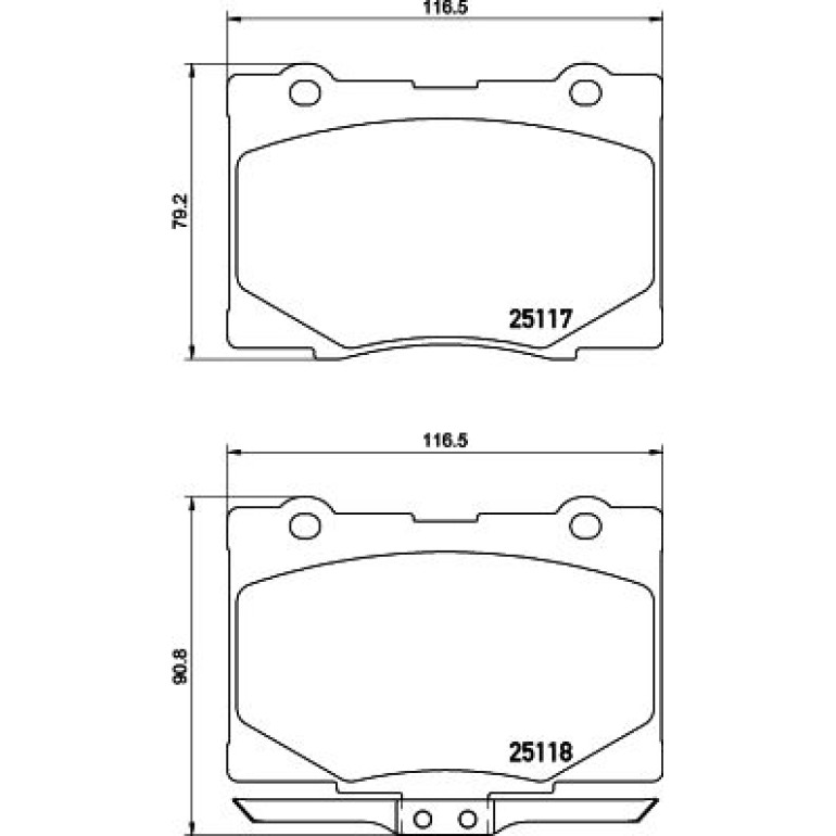 BREMBO Bremsklötze VA P 28 079 BREMBO Bremsklötze VA P 28 079