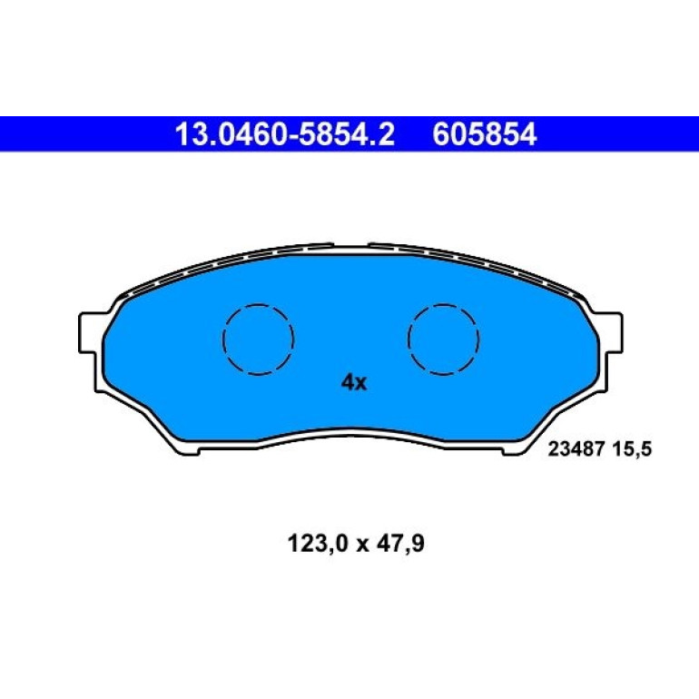 Bremsbelagsatz, Scheibenbremse 13.0460-5854.2 Bremsbelagsatz, Scheibenbremse 13.0460-5854.2