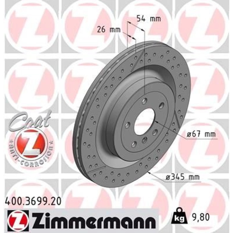 15 482 071 Bremsscheibe HA 400.3699.20 15 482 071 Bremsscheibe HA 400.3699.20