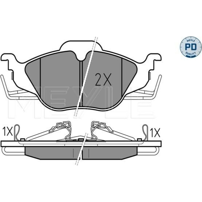 Bremsbelagsatz Opel P. Astra G 98 025 230 6317/PD Bremsbelagsatz Opel P. Astra G 98 025 230 6317/PD