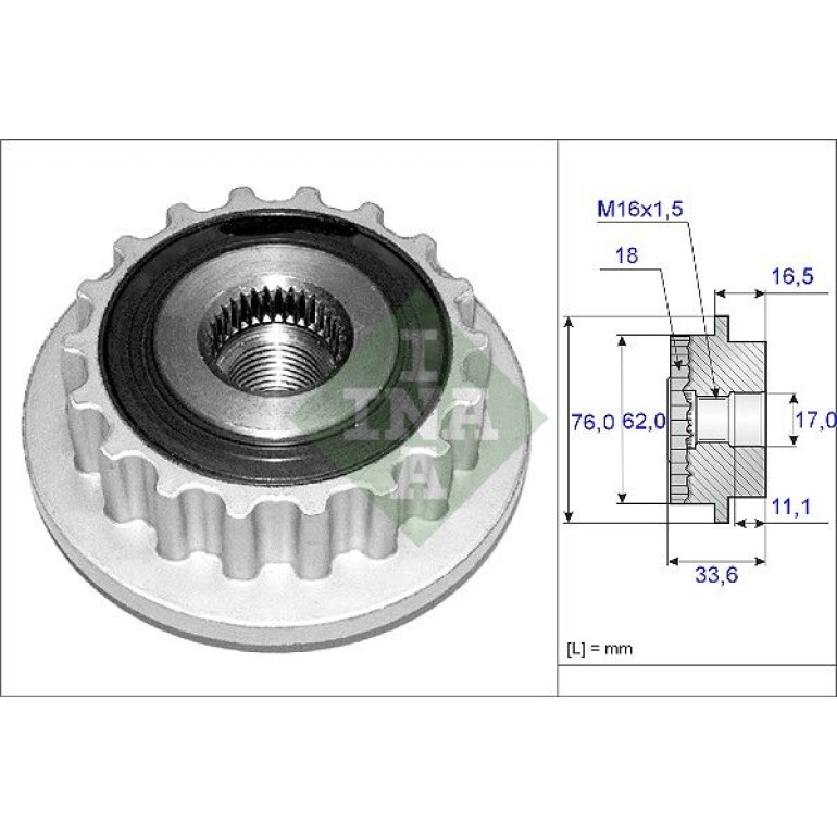 Generatorfreilauf 535 0118 10 Generatorfreilauf 535 0118 10