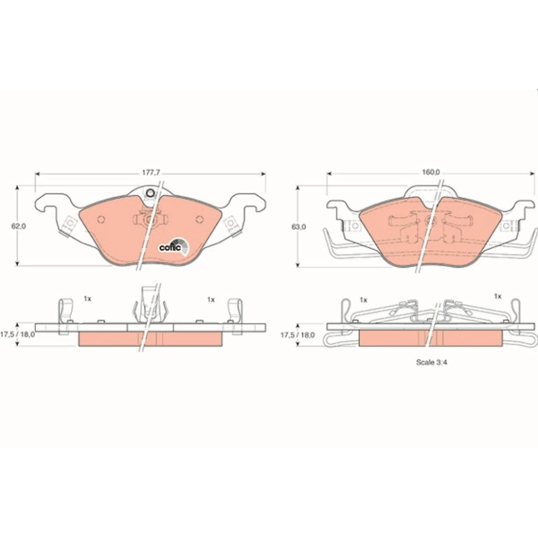 Bremsklötze VA GDB1351 Bremsklötze VA GDB1351