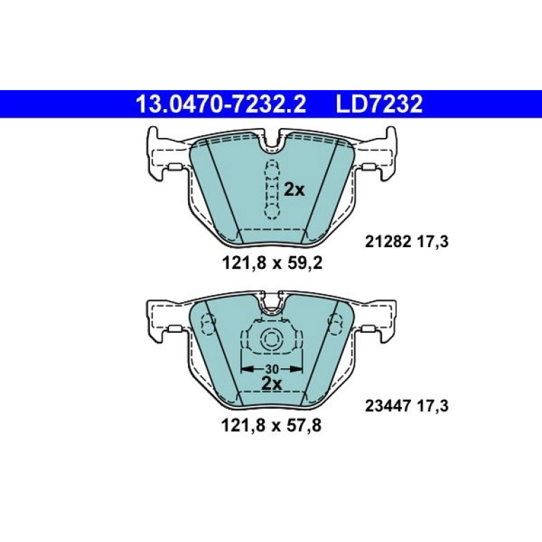 Bremsbelagsatz Bmw T. X5/X6 2.0-3.0 07- Keramik 13.0470-7232.2 Bremsbelagsatz Bmw T. X5/X6 2.0-3.0 07- Keramik 13.0470-7232.2