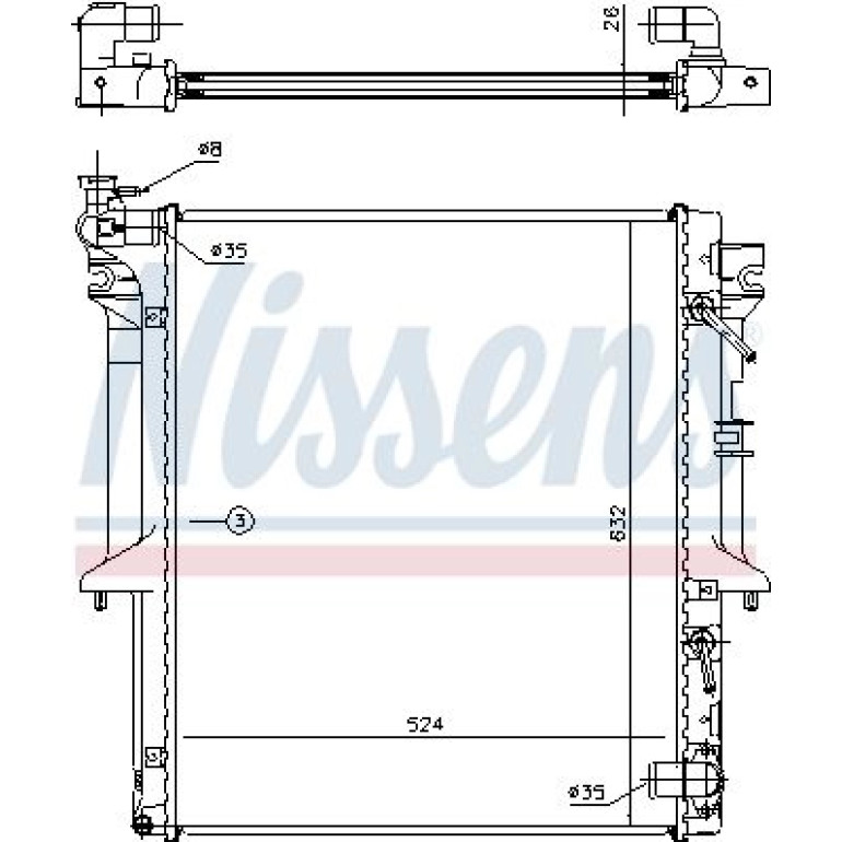 Wasserkühler PKW 62896 Wasserkühler PKW 62896