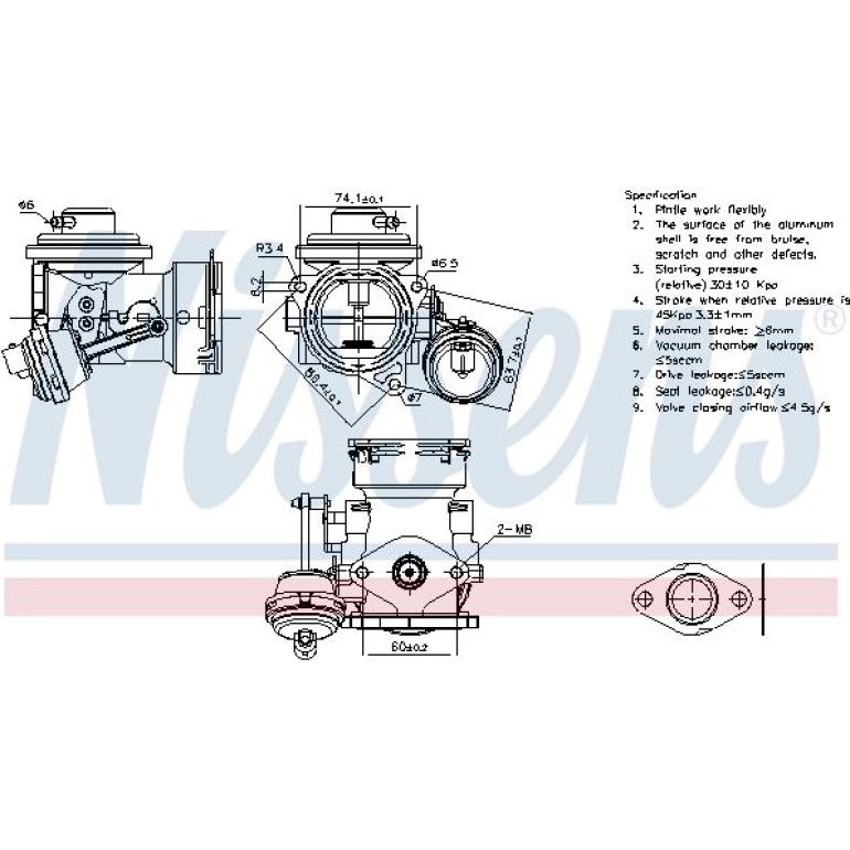 NISSENS Agr-Ventil 98300 NISSENS Agr-Ventil 98300